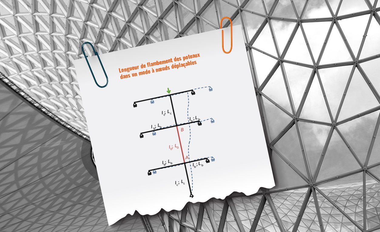 Longueur de flambement des poteaux dans un mode à nœuds déplaçables