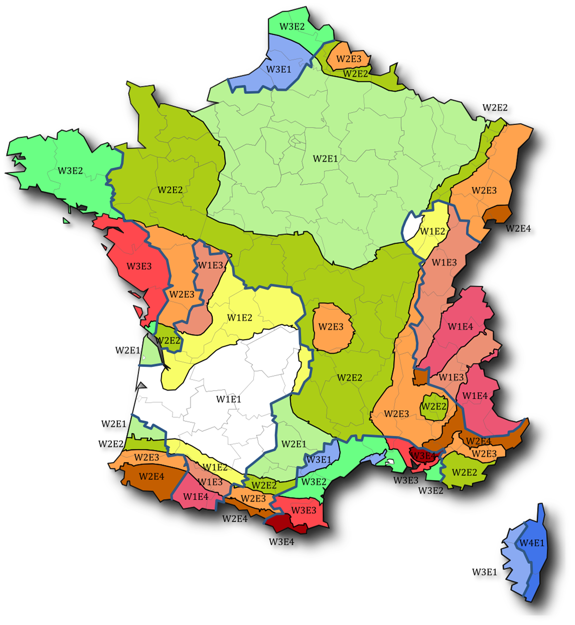 carte comparaison vent seisme